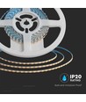 V-Tac 8W/m LED-strip - 5m, 3mm breed, IP20, 24V, 120 LED per meter