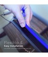 5m 10W/m Blauwe COB-LED strip - 24V DC, IP67, 320 LED's per meter, COB LED