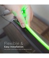 5m 10W/m Groene COB-LED strip - 24V DC, IP67, 320 LED's per meter, COB LED
