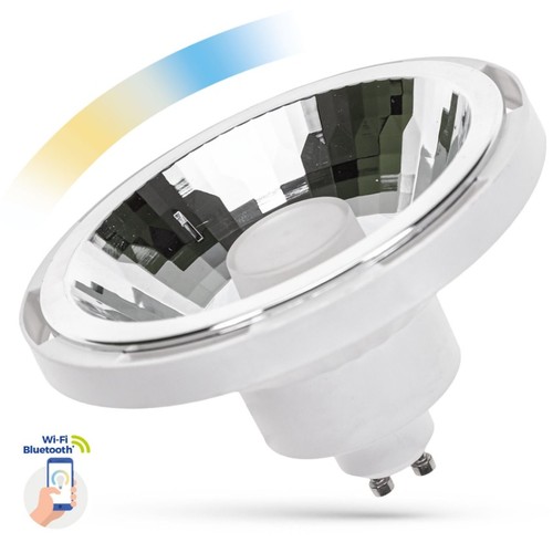 GU10 10W Wit Smart Home LED-spot - AR111, Tuya/Smart Life, werkt met Google Home, Alexa en smartphones
