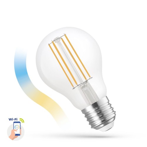 5W Smart Home LED-lamp - Tuya/Smart Life, werkt met Google Home, Alexa en smartphones, A60, E27