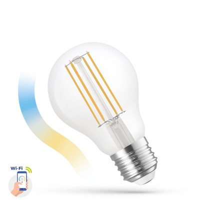 5W Smart Home LED-lamp - Tuya/Smart Life, werkt met Google Home, Alexa en smartphones, A60, E27