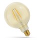 E27 5W LED globe lamp - Kooldraad, 12,5 cm, amberkleurig glas, extra warm