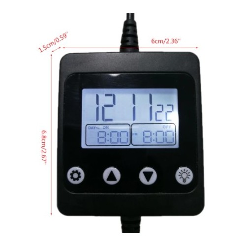 LED-timer met DC-stekker - Voor enkelkleurige LED, 12/24V, max. 150W