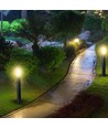 V-Tac zwarte tuinlamp - 80 cm, IP44 buiten, E27 fitting, zonder lichtbron