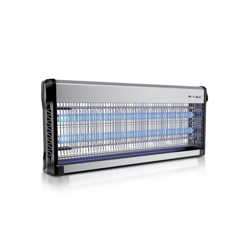 V-Tac insectenlamp - 2x20W, binnenshuis, UV-licht, dekt 150m2