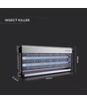 V-Tac insectenlamp - 2x20W, binnenshuis, UV-licht, dekt 150m2