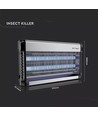 V-Tac insectenlamp - 2x15W, binnen, UV-licht, dekt 100m2
