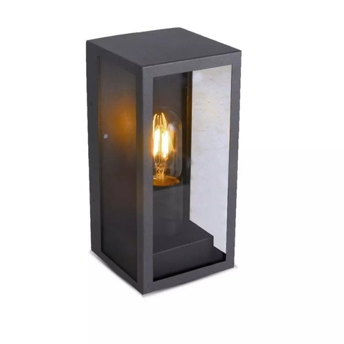 E27 Wandlamp - IP44 buiten, zwart, zonder lichtbron
