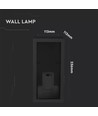 E27 Wandlamp - IP44 buiten, zwart, zonder lichtbron