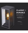 E27 Wandlamp - IP44 buiten, zwart, zonder lichtbron