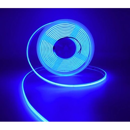 5m 10W/m Blauwe COB-LED strip - 24V DC, IP67, 320 LED's per meter, COB LED