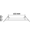 LED inbouwpaneel Ø17 cm, 12W - Zaaggat: Ø15,2 cm