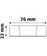 LED inbouwpanel, 24W - Zaagmaat: Ø28 cm, Afmetingen: Ø29,6 cm