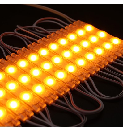 1,1W LED-module - 12V DC, IP66, waterdicht geel, perfect voor borden en speciale oplossingen