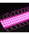 1,1W per stuk Waterdichte roze LED-module - 12V DC, IP66, perfect voor borden en speciale oplossingen