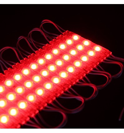 1,1W per stuk Waterdichte rode LED-module - 12V DC, IP66, perfect voor borden en speciale oplossingen