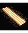 1,1W per stuk Waterdichte warm witte LED module - 12V DC, IP66, perfect voor borden en speciale oplossingen