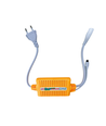 230V RGB CLIP-ON controller - Inclusief eindkap, voor 230V, geheugenfunctie, infrarood afstandsbediening, 100 m