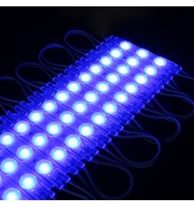 Waterdicht blauw LED-module - 1,1W per stuk, IP66, 12V, Perfect voor borden en speciale toepassingen