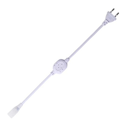 Connector voor 8x16 CLIP-ON Neon Flex LED - Incl. eindkap, 230V