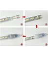 Stekker voor 230V LED-strip (Type Q) - Incl. eindkap, 230V