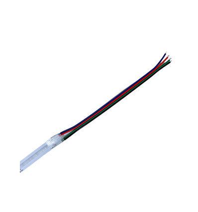 LED-strip connector voor losse draden - 10mm, RGB COB, IP20, 5V-24V