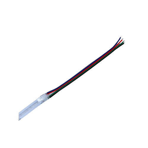 LED-strip connector voor losse draden - 12mm, RGB COB, IP20, 5V-24V