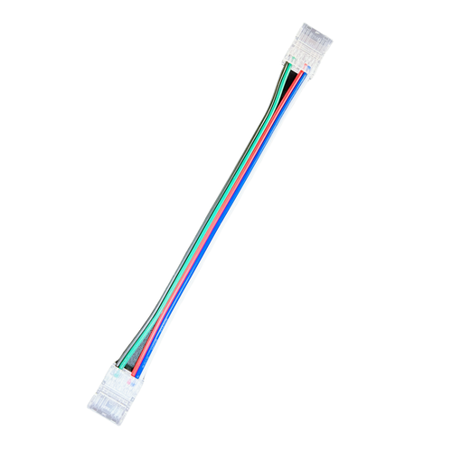 Verbindingsstuk met kabel voor LED-strip - 10mm, RGB+W COB, IP20, 5V-24V