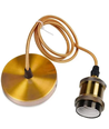Lampfitting & rozet, Designer - Antiek brons, 150 cm snoer, E27