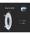 2 stuks MR16 of GU10 Downlight kit, Wit, Zaagmaat: Ø7 cm, Afmetingen: Ø9,3 cm