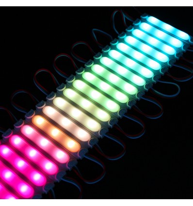 20 stuks 2W waterdichte RGBIC LED-modules - 12V DC, IP65, perfect voor borden en speciale oplossingen