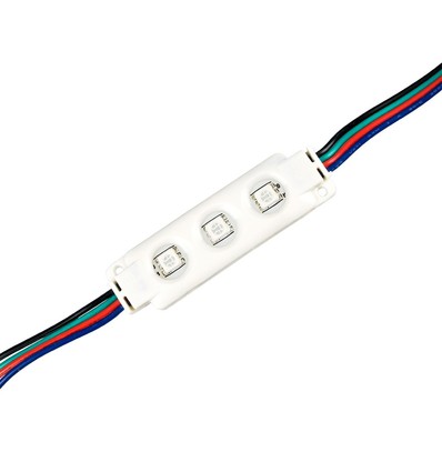 0,72W Waterdichte RGB LED-module - 12V DC, IP67, perfect voor borden en speciale oplossingen