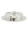 2,7W Ø6,8cm Reco68 meubelspot inbouw RA92 - 12V DC, Zaaggat: Ø5,5 cm, Afmetingen: Ø6,8 cm, geborsteld staal