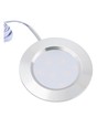 2,7W Ø6,8cm Reco68 meubelspot inbouw RA92 - 12V DC, Zaaggat: Ø5,5 cm, Afmetingen: Ø6,8 cm, geborsteld staal