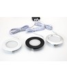 2,7W Ø6,8cm Reco68 meubelspot inbouw RA92 - 12V DC, Zaaggat: Ø5,5 cm, Afmetingen: Ø6,8 cm, geborsteld staal