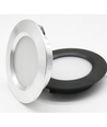 2,7W Ø6,8cm Reco68 meubelspot inbouw RA92 - 12V DC, Boorgat: Ø5,5 cm, Afmetingen: Ø6,8 cm, Zwart