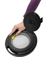 LED loeplamp met klem x1.75 9W - Zwart