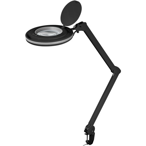 LED loeplamp met klem x1.75 9W - Zwart