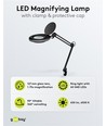 LED loeplamp met klem 8W - Zwart