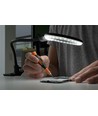 LED loeplamp met flexibele hals 6W - Zwart, bureaulamp, klem