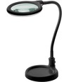 LED loeplamp met flexibele hals 6W - Zwart, bureaulamp, klem