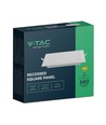 6W 12cm x 12cm LED inbouwpanel - Gat: 11cm x 11cm, Afmetingen: 12cm x 12cm