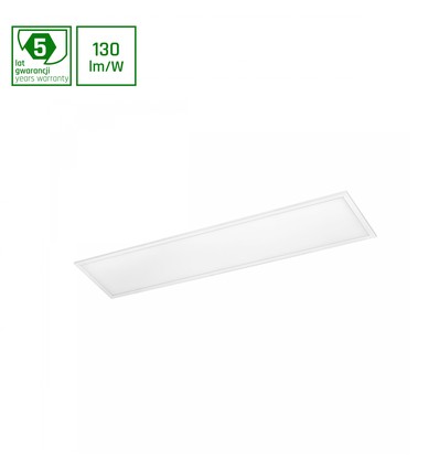 30x120 LED paneel, 40W - 130lm/W, Philips driver, 5 jaar garantie, 3000K, witte rand