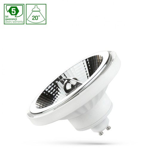10W AR111 GU10 LED lamp - 3000K (Warm wit), wit