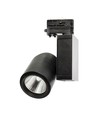 30W 3-fase spanningsrail spot - 24 graden, zwart, warm wit, COB LED