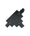 SPS INBOUW CONNECTOR T LINKS ZWART SPECTRUM