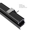 1m 3-fase spanningsrail - Zwart, 100cm, IP20, voor railspots