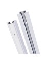 100cm 3-fase inbouwrail - Wit, SPS 2, aluminium, IP20, voor 230V railsysteem