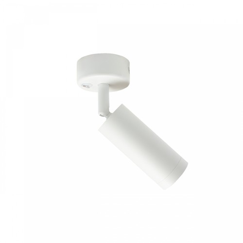 Slanke GU10 opbouwspot met schakelaar – Wit